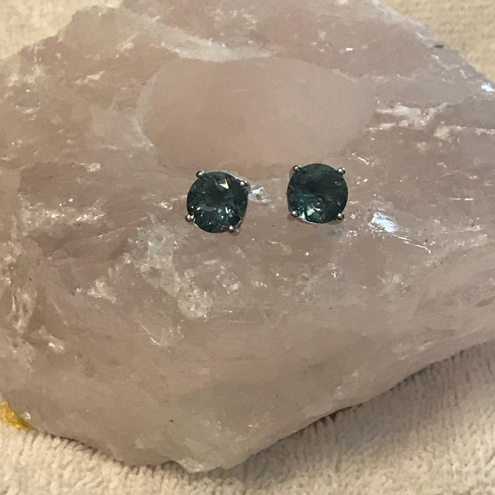 Tucson green fluorite Studs
